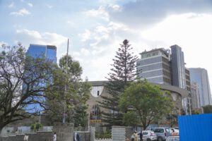 Modern African city skyline representing the growth of African franchise markets